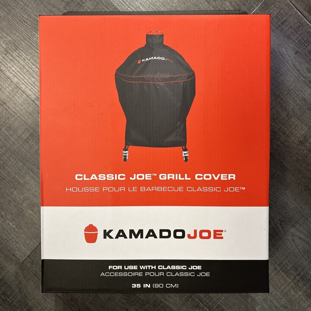 KAMADO JOE Classic Joe Grill Cover, Black KJ-GC23BWFS BBQ (BRAND NEW)